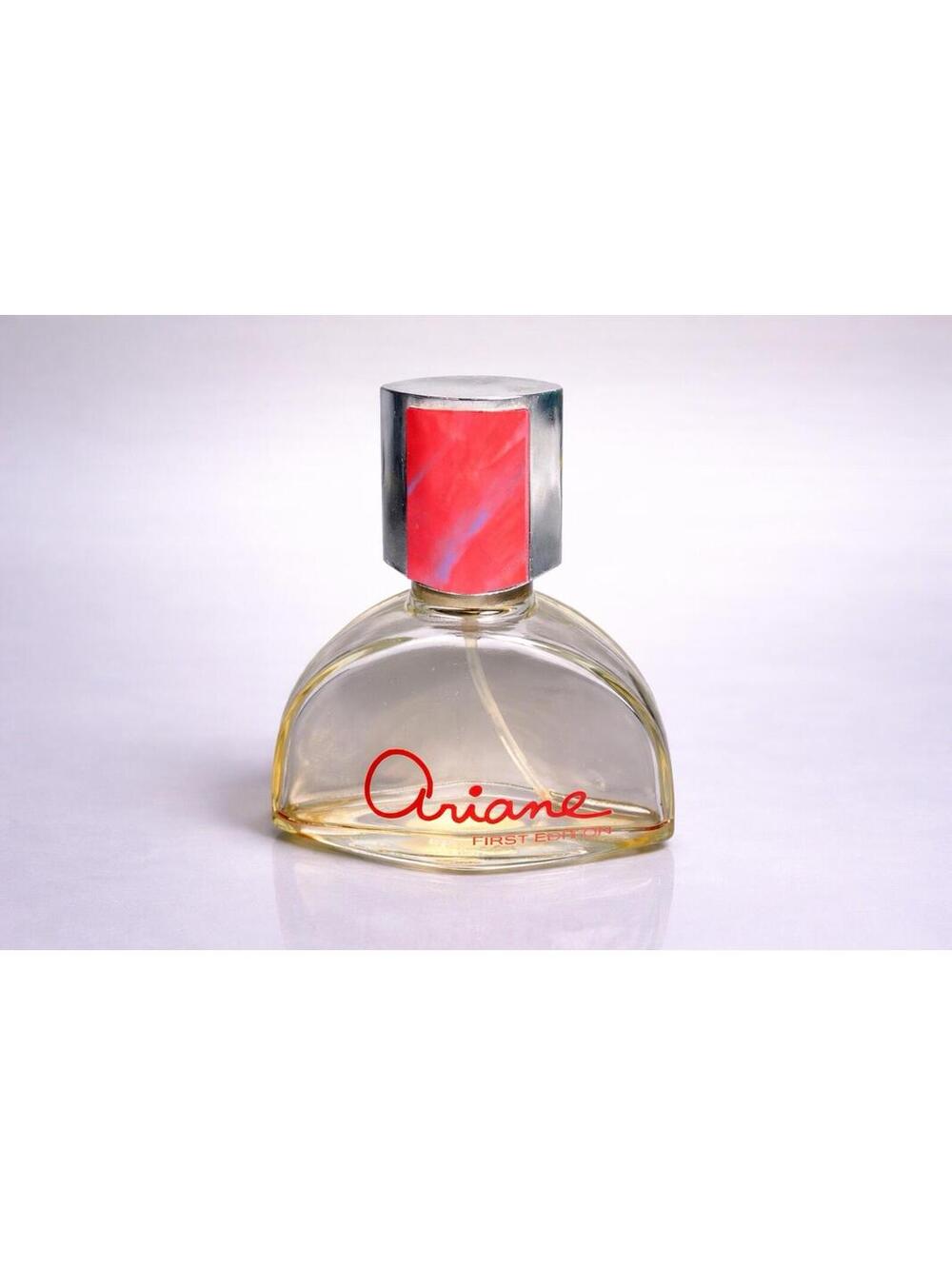 Avon 1970s Ariane First Edition Cologne Spray Bottle Red Cap, 4”